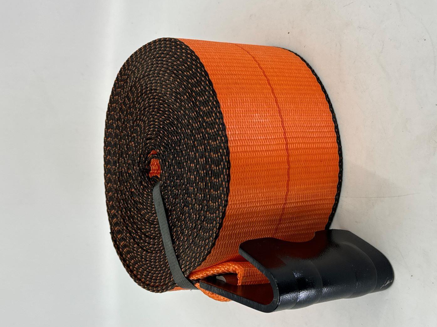 4"X40' Heavy Duty Winch Strap with Flat Hook 4 Pack