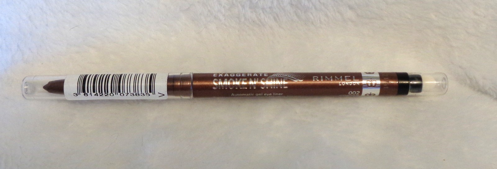 New Rimmel Exaggerate Smoke N' Shine Automatic Gel Eyeliner 002 Copper Bling