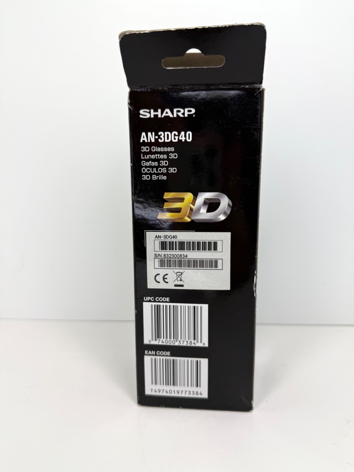 Sharp 3D Glasses, AN-3DG40 for Sharp AQUOS LCD TV