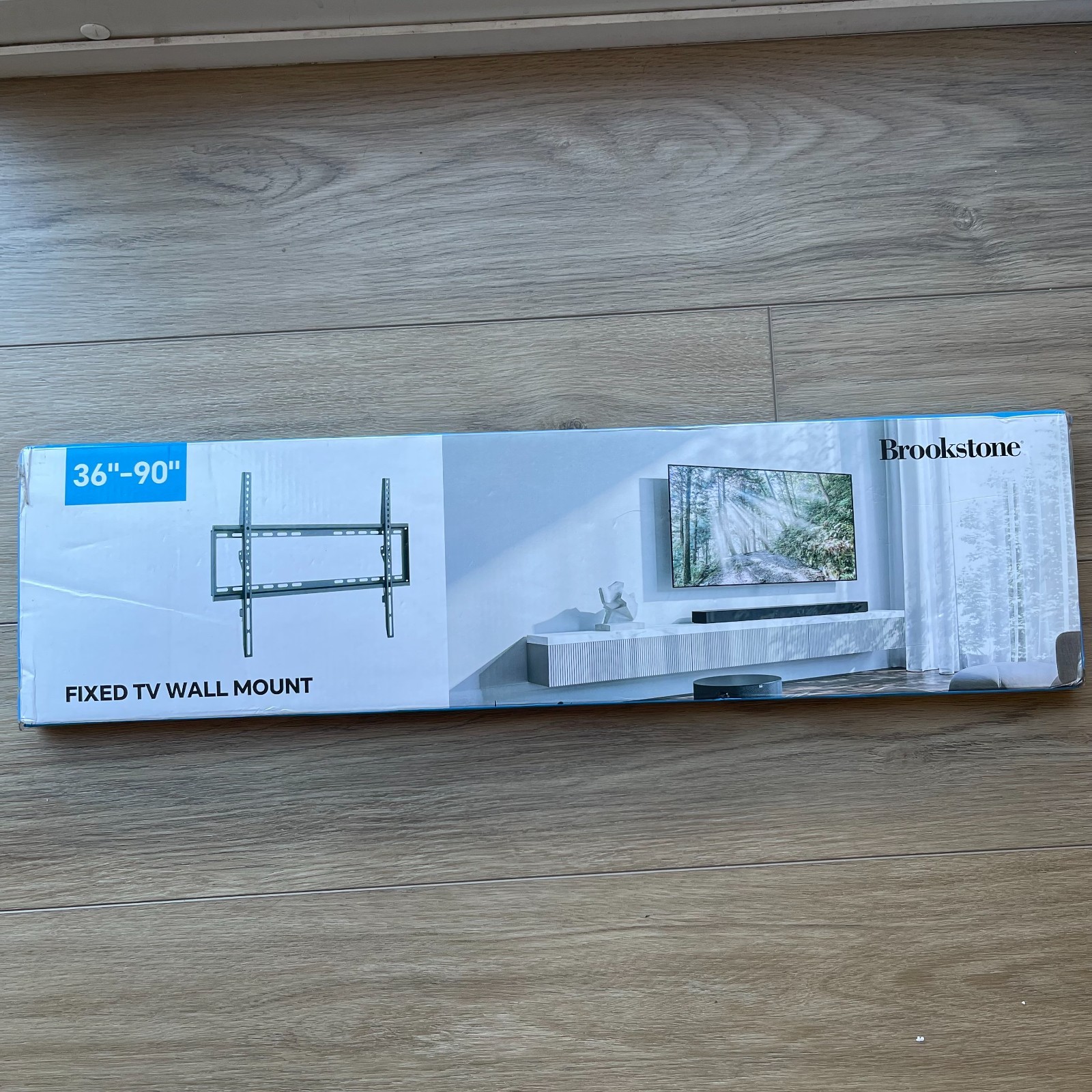 Brookstone Fixed TV Wall Mount for 36-90 in TVs Bracket with Hardware