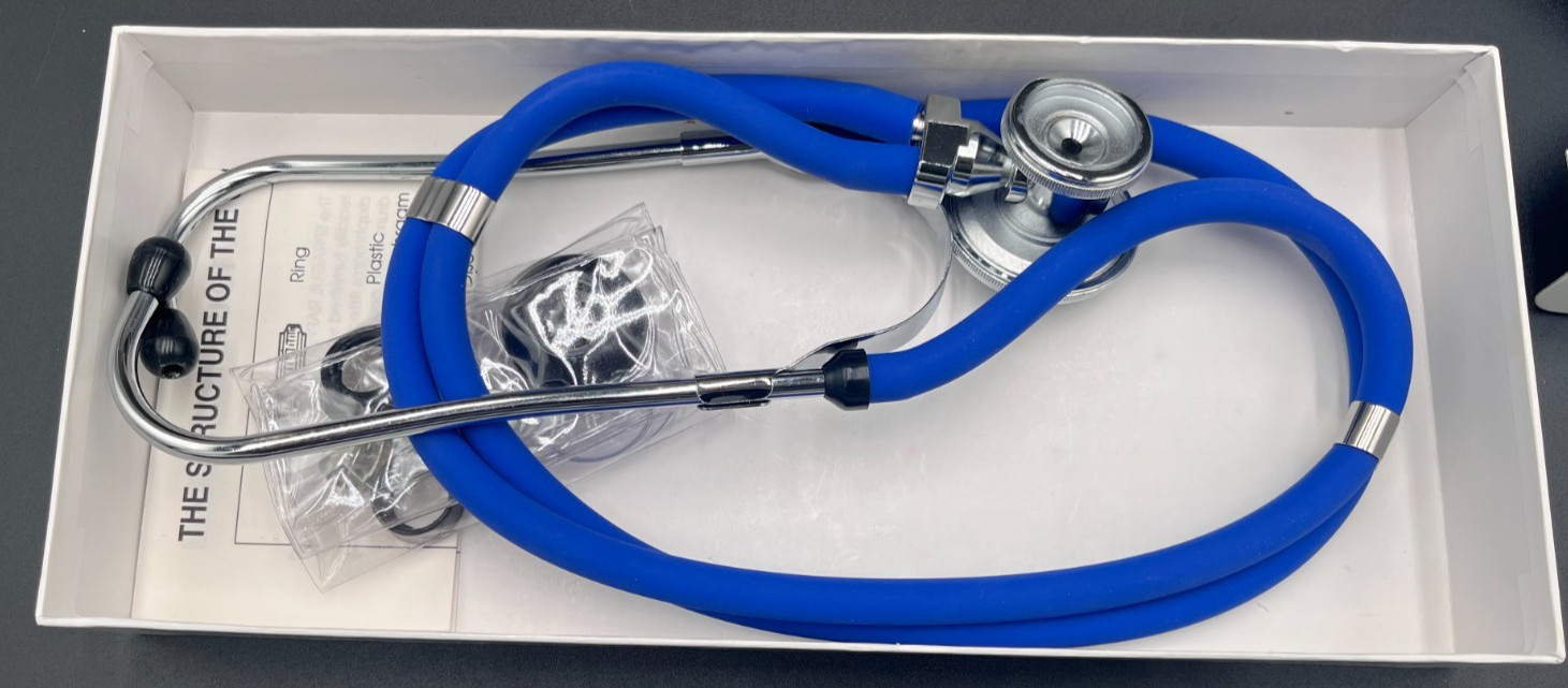 VTG Marshall Medical Doctor Nurse Stethoscope Royal Blue 22" tubing 416-22-DB