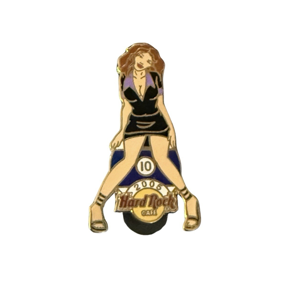 Rare 2005 Limited Series Hard Rock Cafe Pool Ball Series Pin 10 Ball Vintage