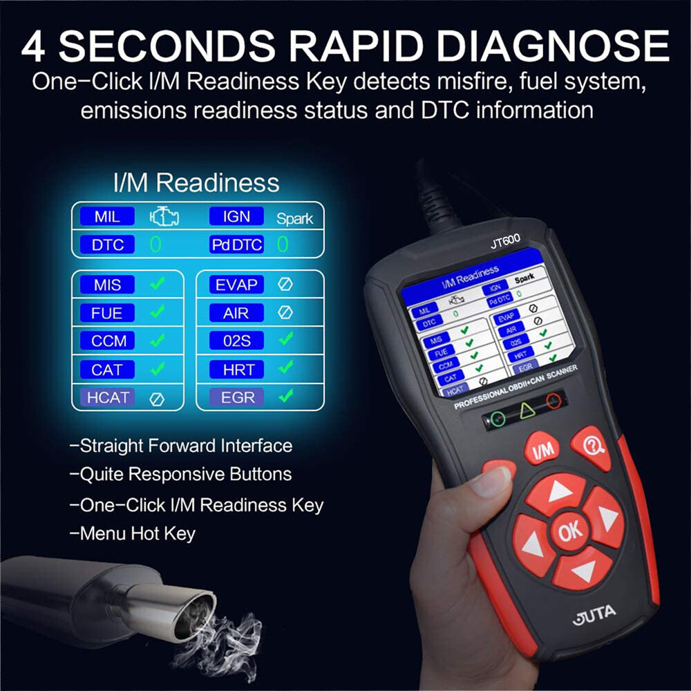 Promotion JT600 OBD2 Code Reader Automotive Tools Fault Diagnostic OBDII Scanner