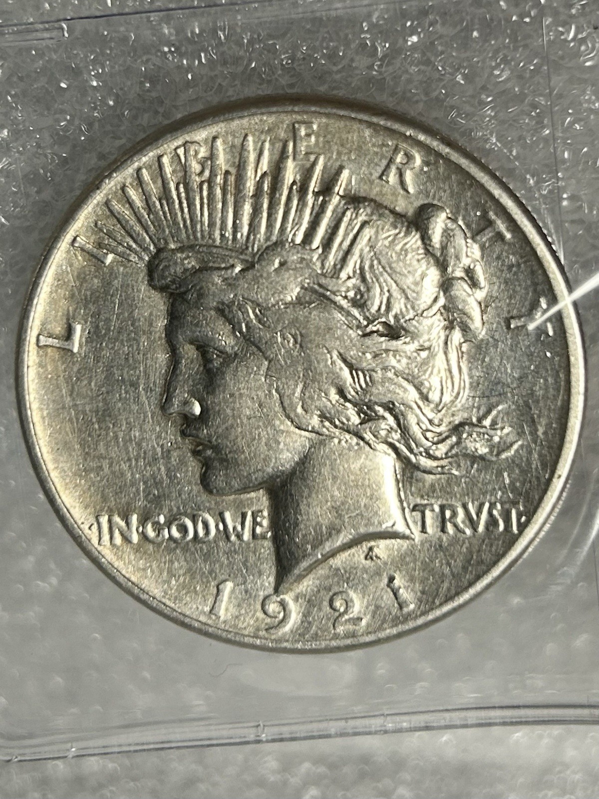 1921 High Relief Peace Silver $1 BX29-13