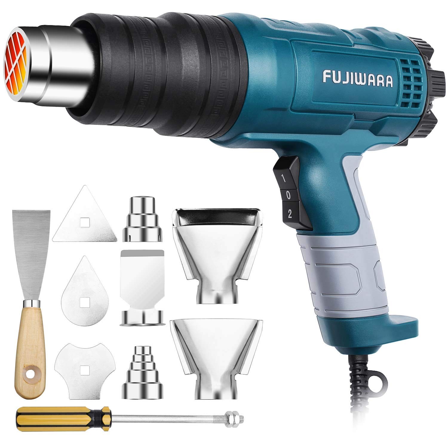 Heat Kit 2000W with Dual-Temperature 5 Nozzles,Hot 122ᵒF-1022ᵒF Heating in Se...