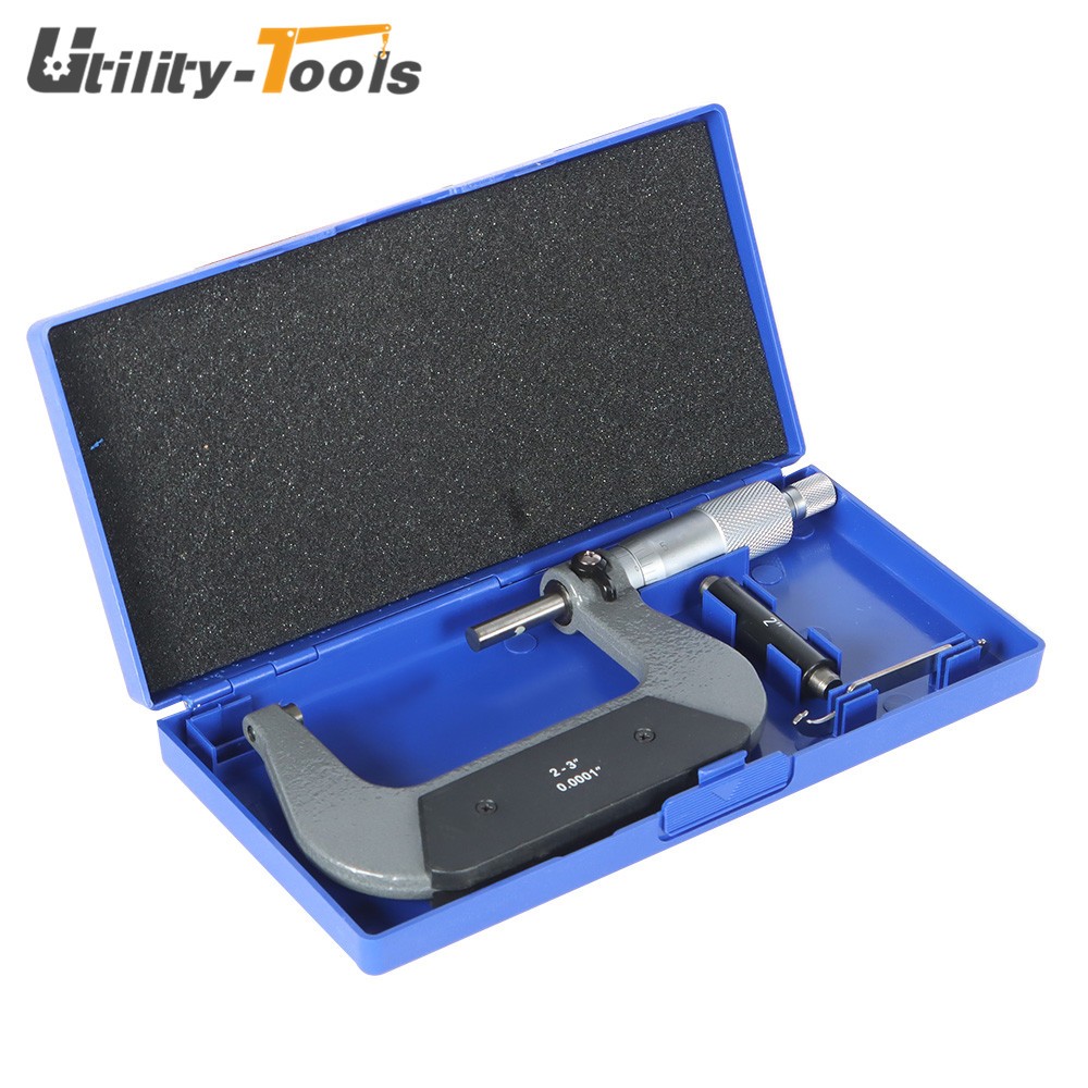 2-3 in Precision Outside Micrometer 0.0001" Graduation Reading Carbide Tipped