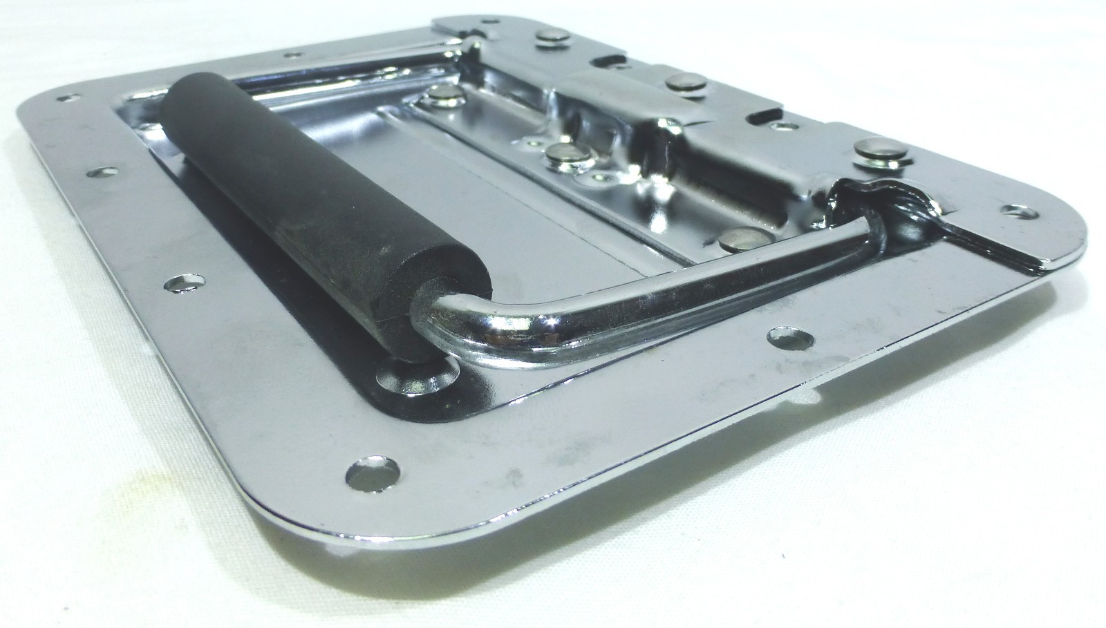 (2) Two Chrome Plated Spring-Loaded Recessed Handles For ATA Cases -Large