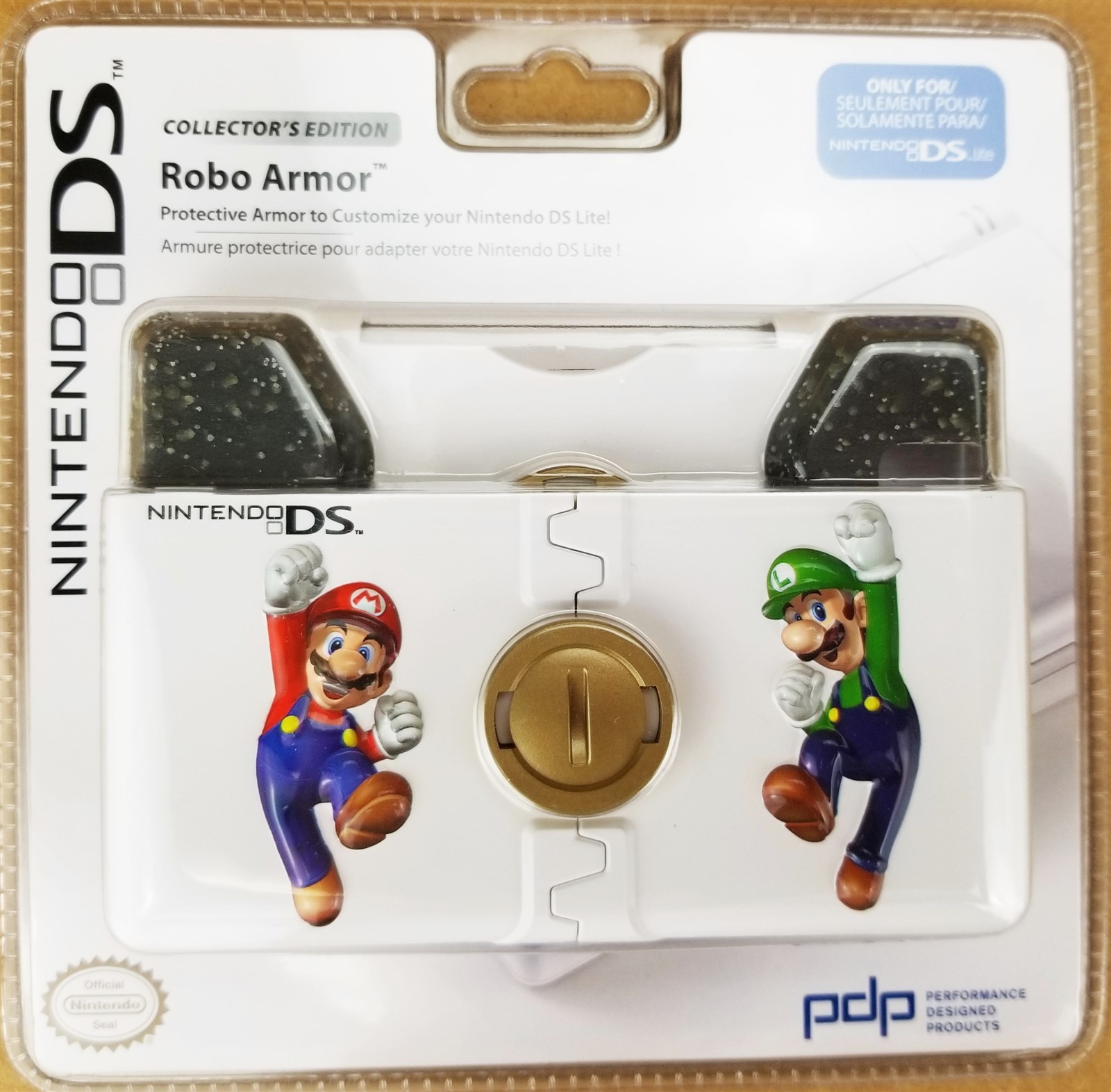 Mario & Luigi Nintendo DS Lite NDSL Robo Armor Protective Hard Case Shell Skin