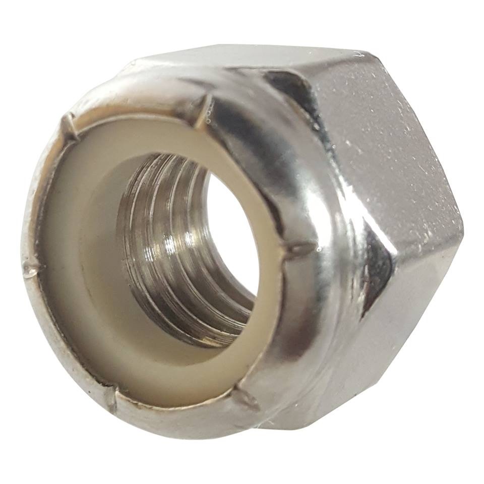 1/4 - 20 Stainless Steel Nylon Insert Hex Lock Nuts Nylock  1,000 Pcs