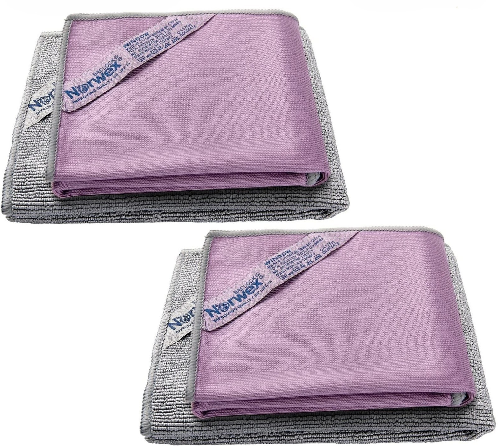 2 PACK (4pc) Norwex Basic Package, EnviroCloth + Window Cloth. FAST SHIPPING