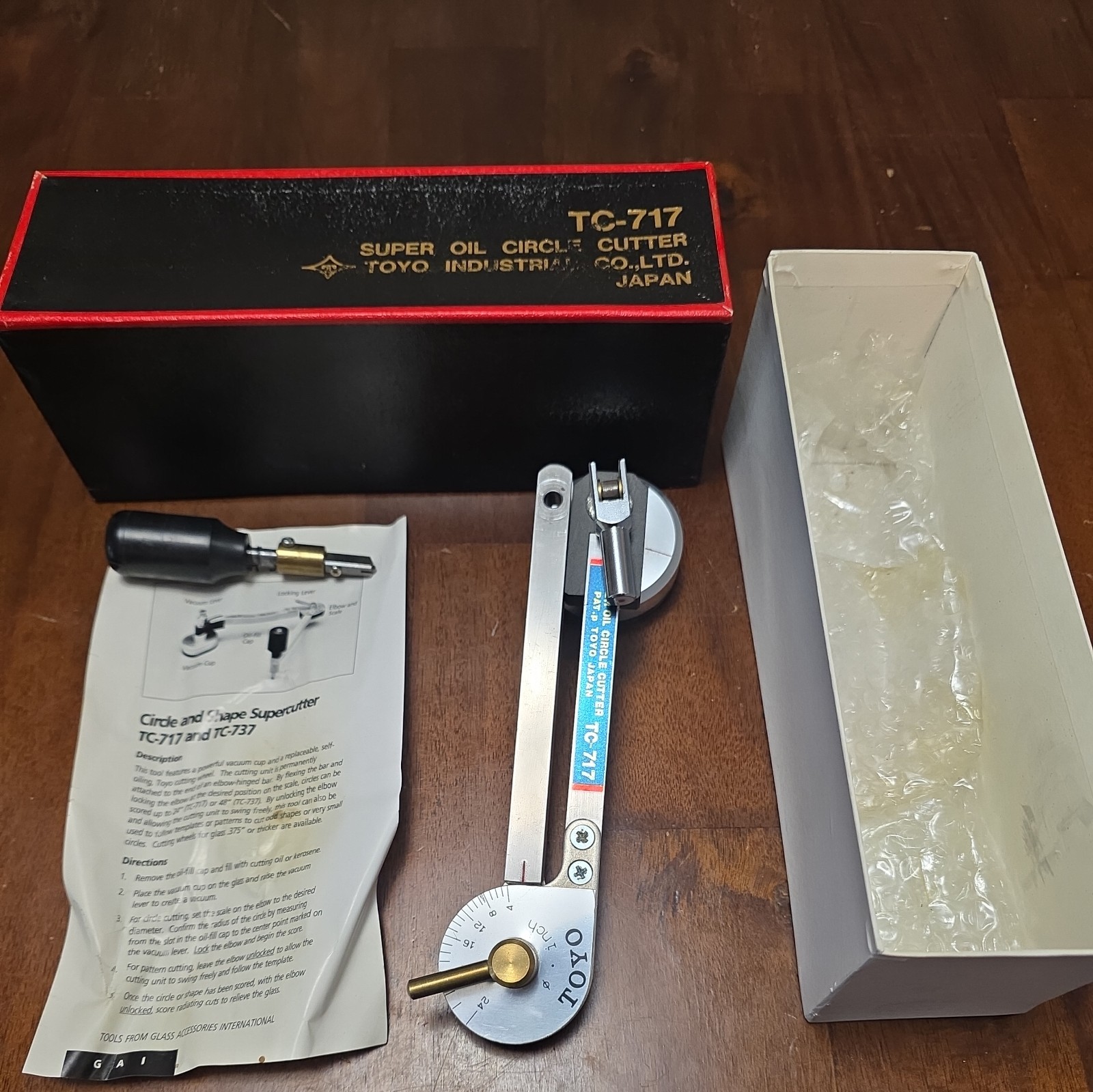 Toyo TC-717 Super Oil Circle Cutter w/ Box, Vintage Japan