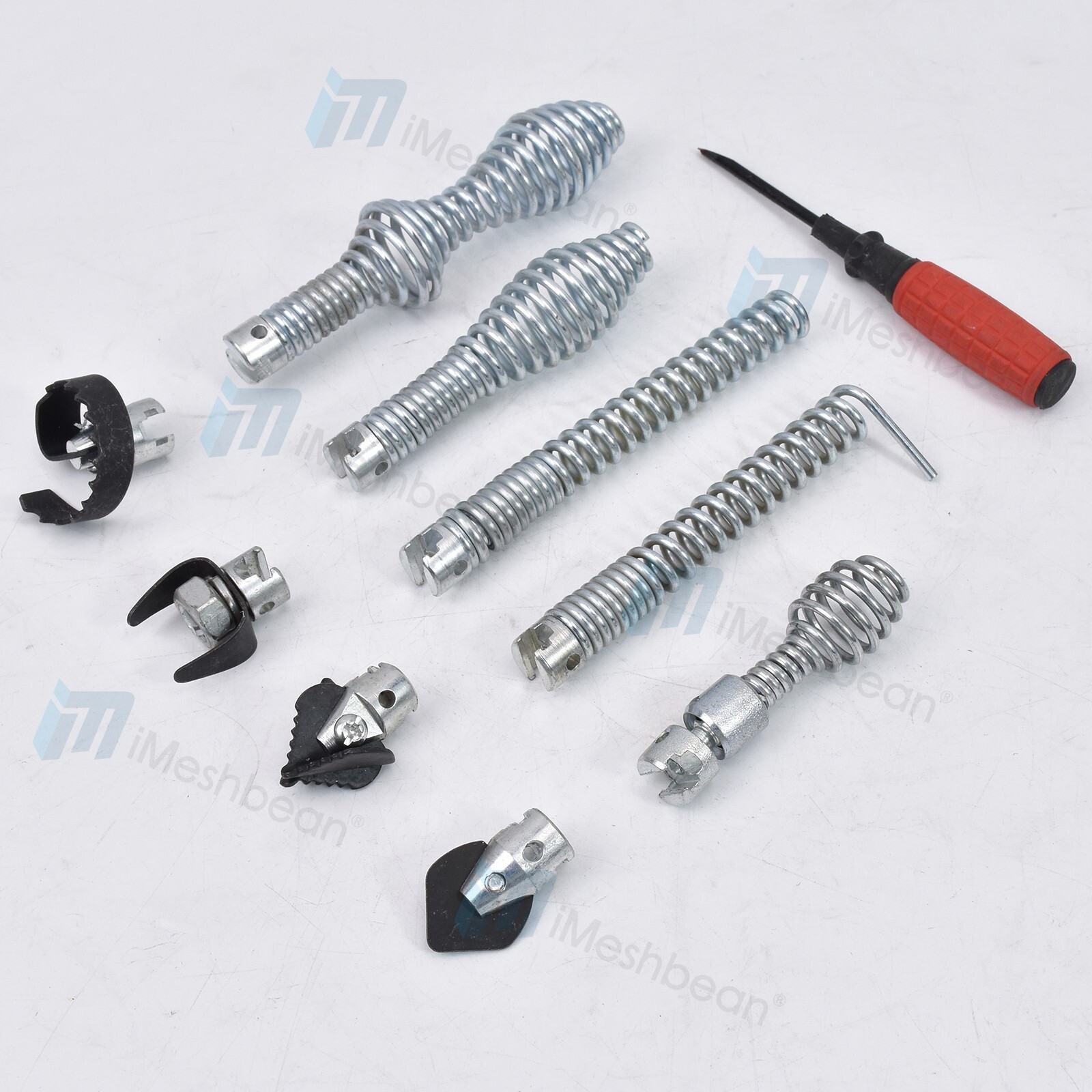10 Cutter Set Drain Cleaner Plumbing Snake Tool Cable Auger Clog Sewer Pipe 16mm