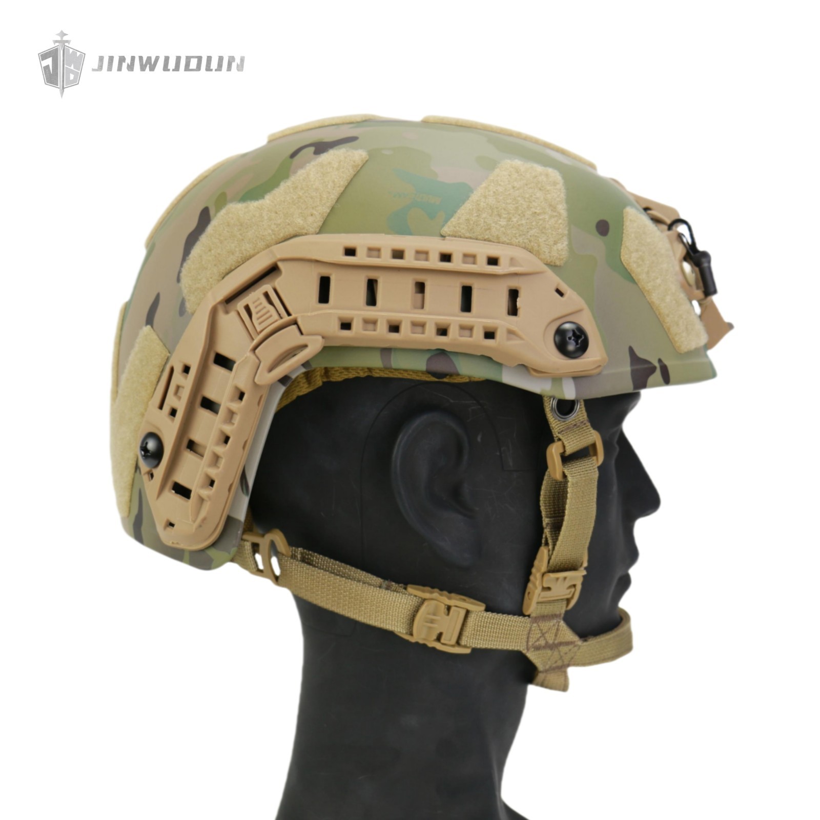 High-cut bulletproof helmet, NIJ IIIA level tactical helmet, made with Kevlar ma