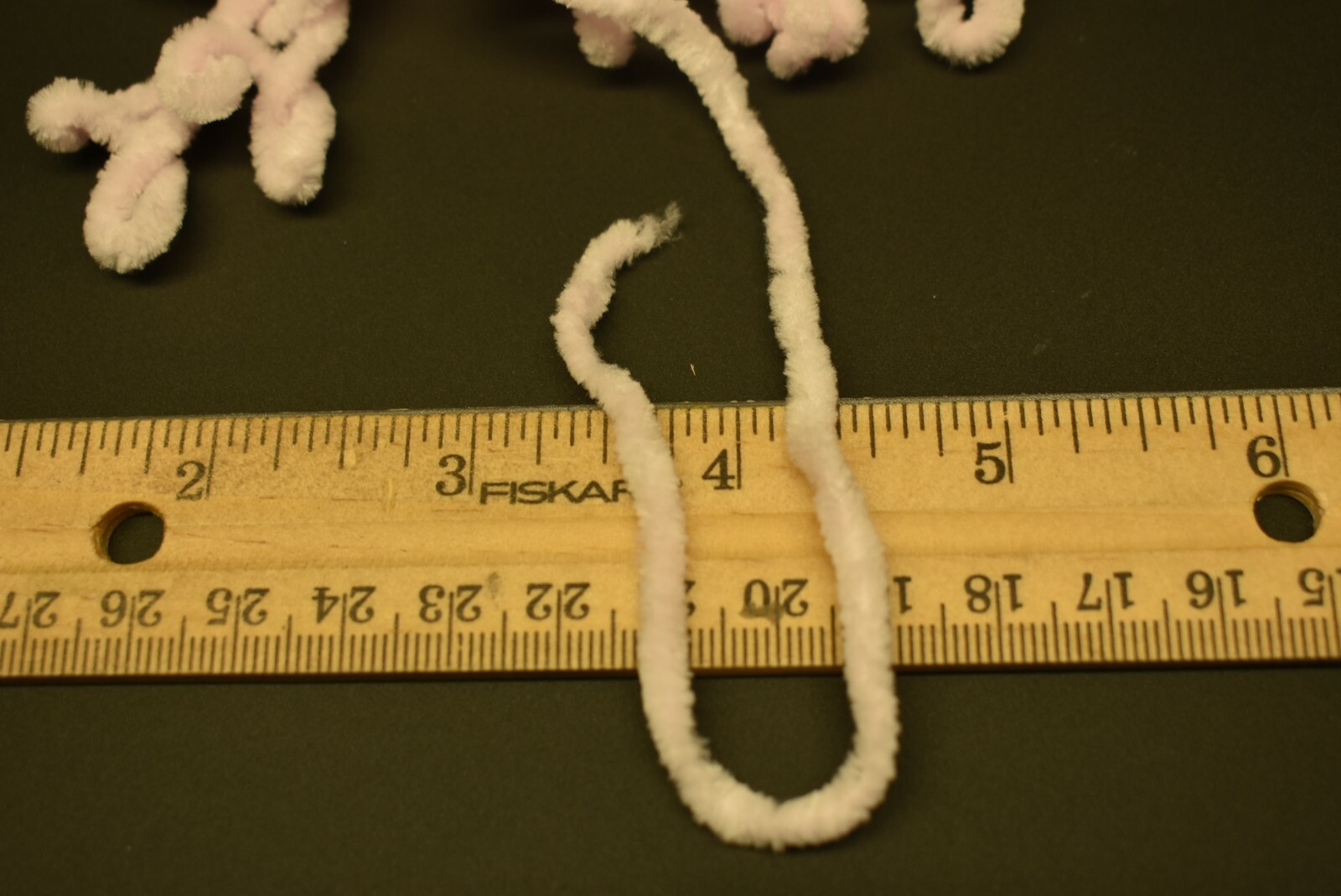 5 Yards 3/16" LIGHT PINK Round Chenille for Fly Tying