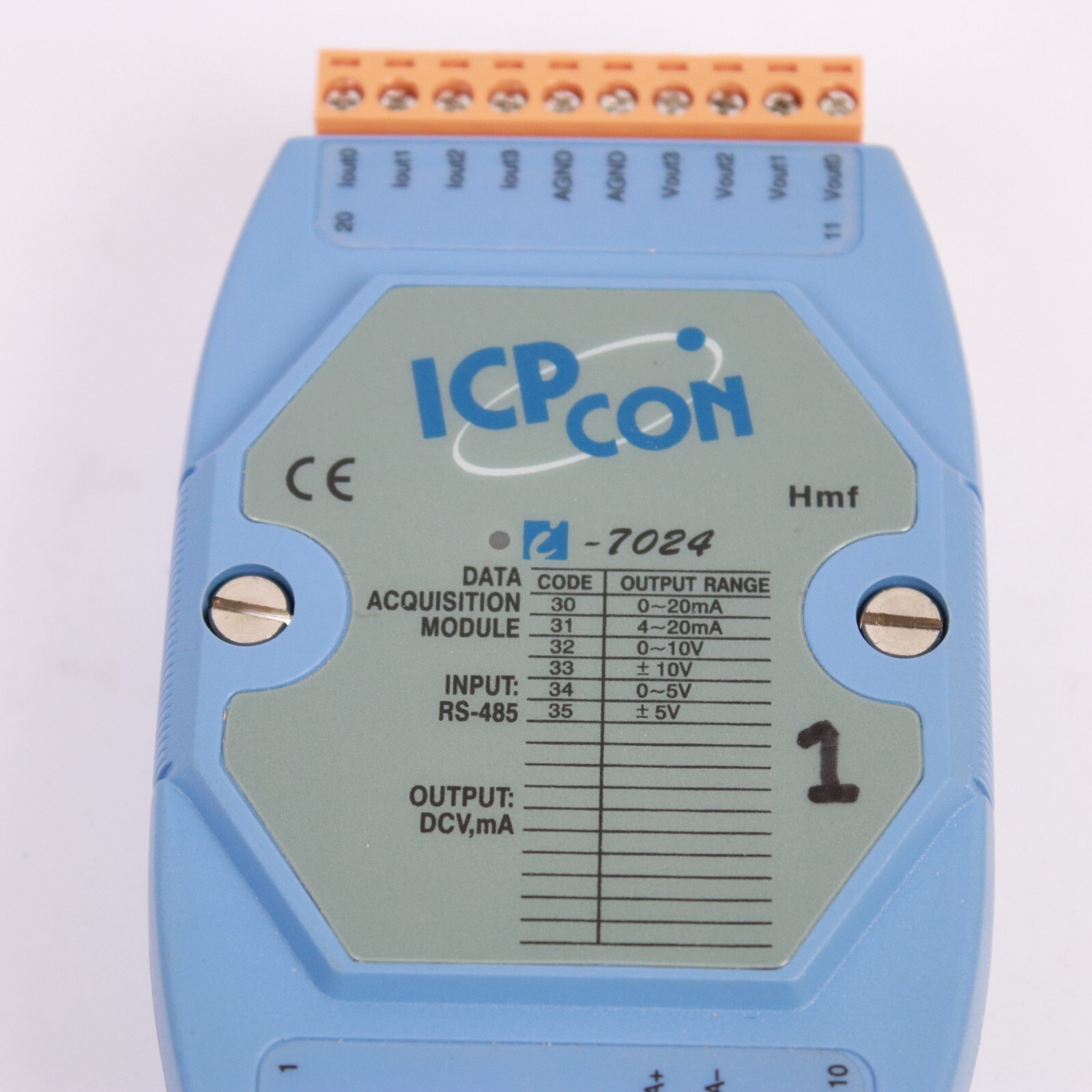 ICP CON I-7024 data acquisition module OUTPUT V,mA