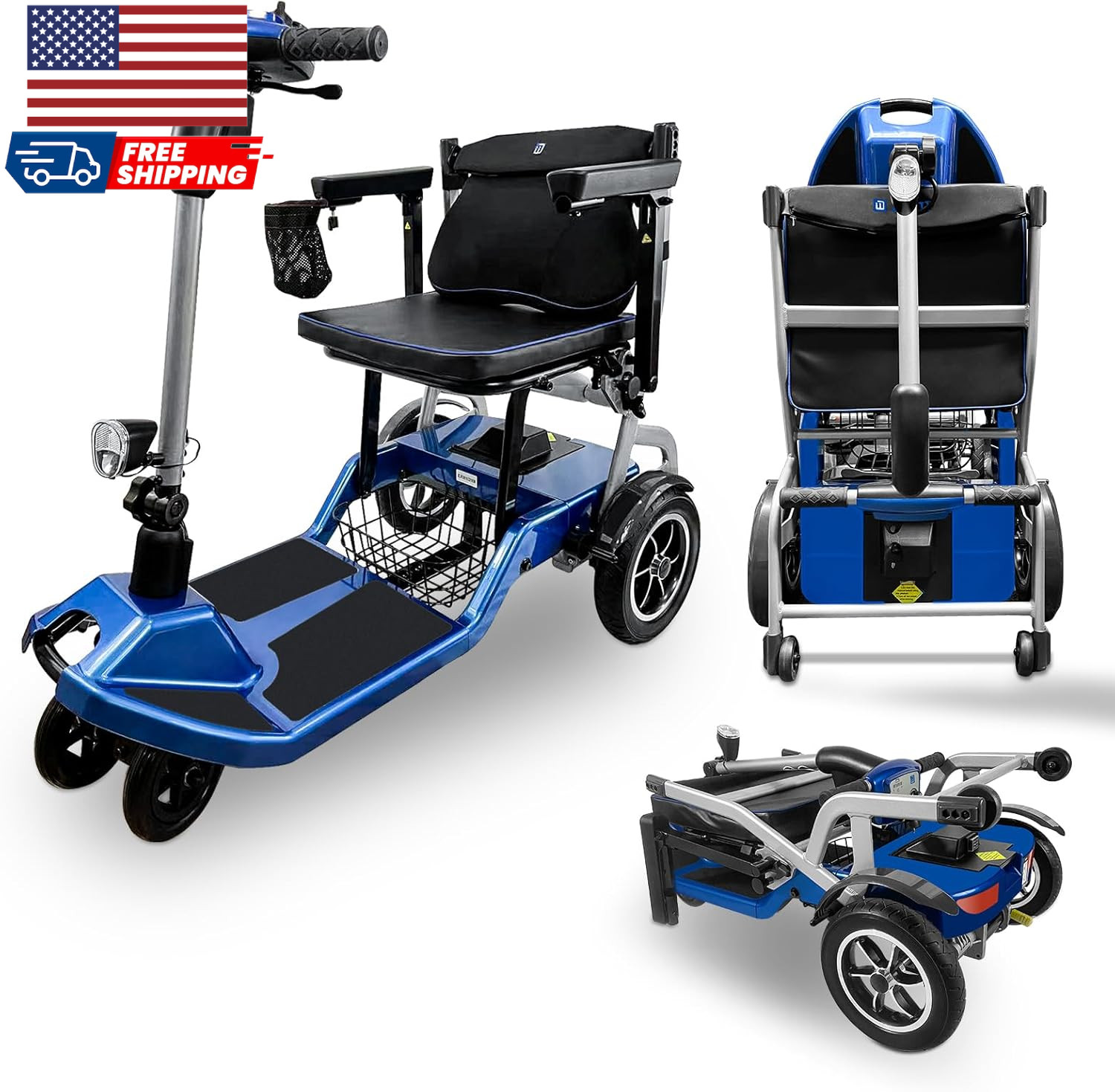 R3B-Mobility Scooters for Seniors Adults Ultra Lightweight 37.5 Ibs Electric Pow