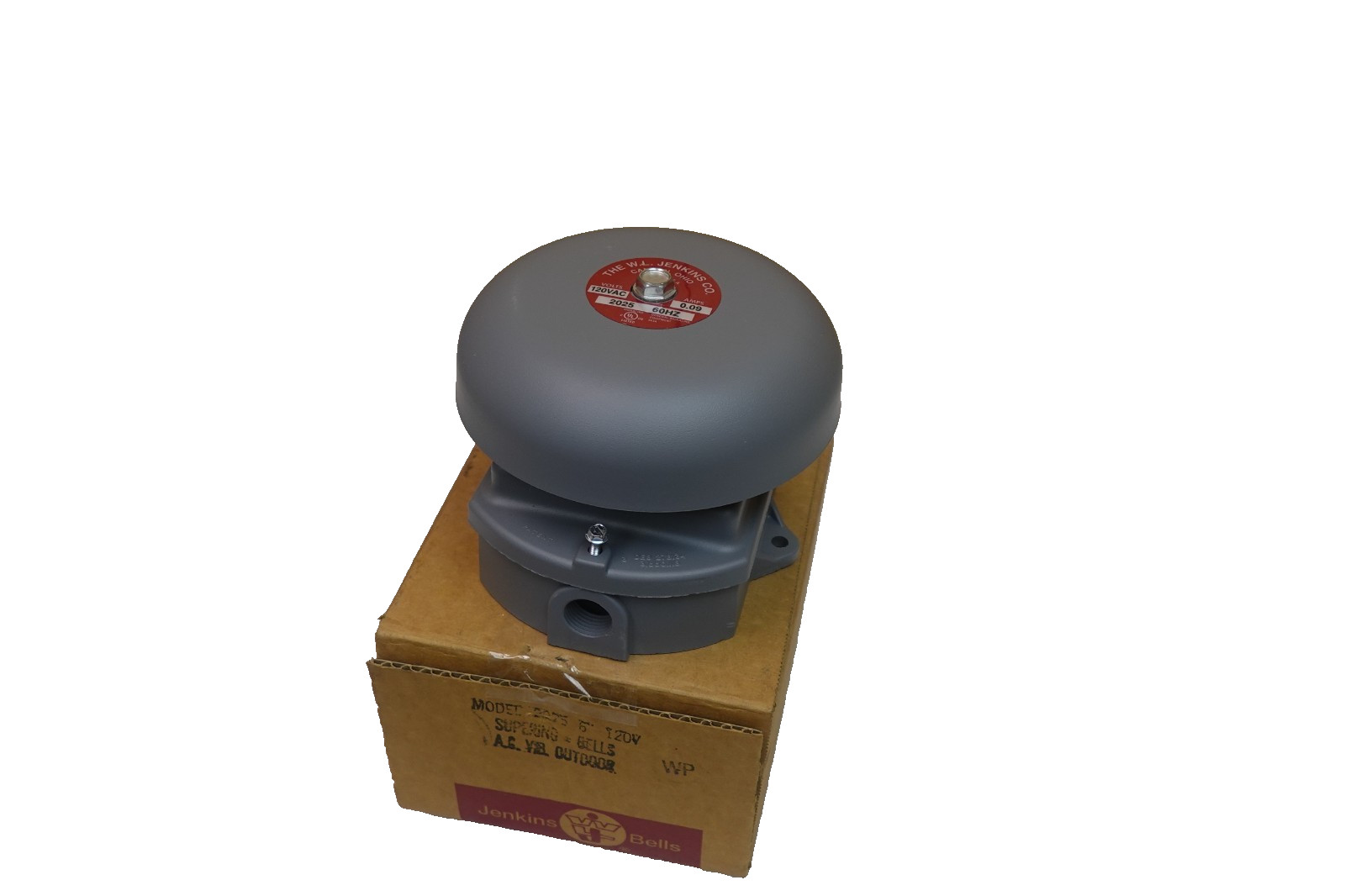 W.L. Jenkins 2025 Outdoor Supering Bells 6"  120VAC 0.09Amps