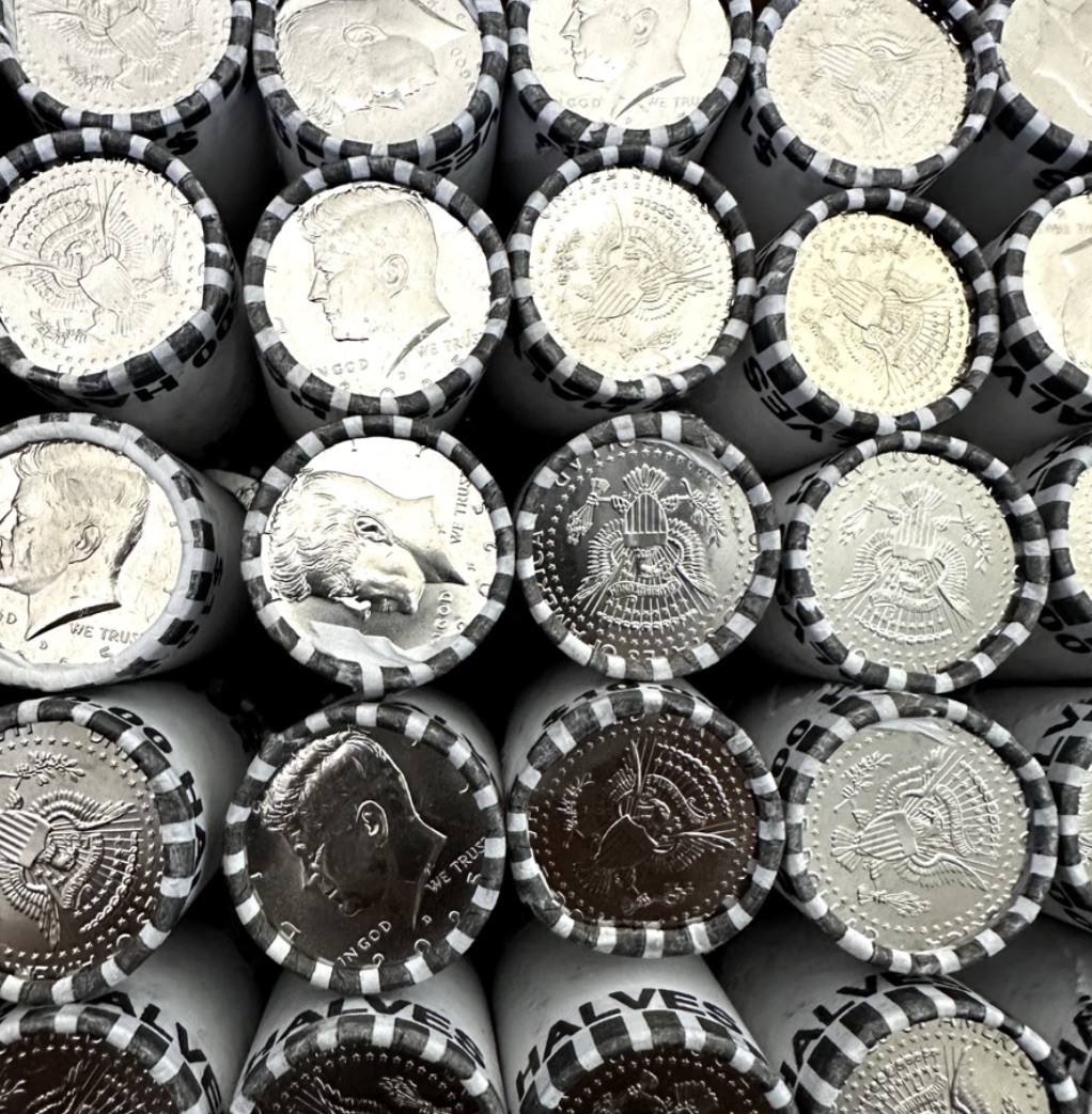 2025-D Uncirculated OBW Kennedy Half Dollar Roll (1) BU coins
