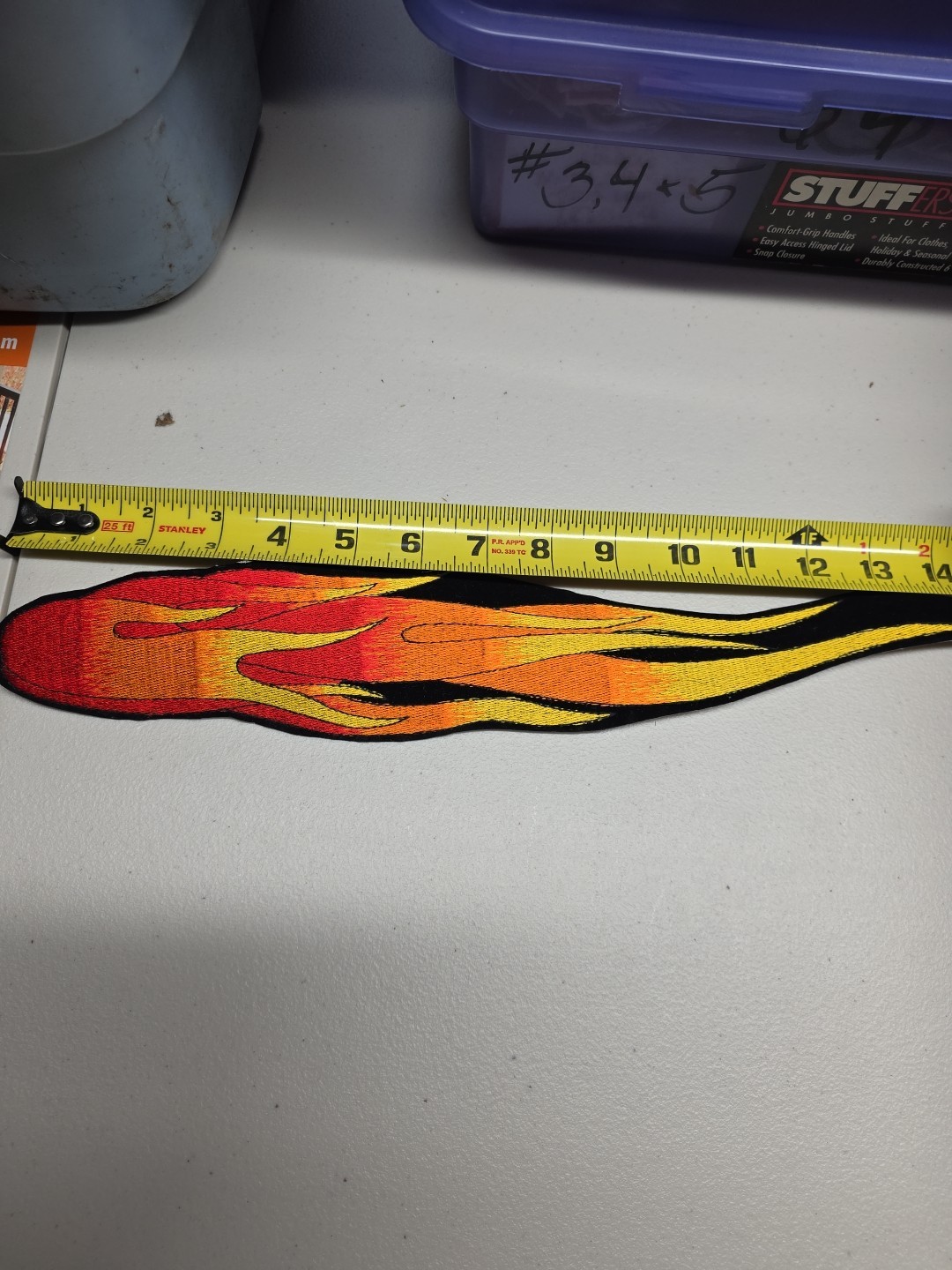 Harley-Davidson Motorcycle Flame Patch Embroidered New 15 Inch