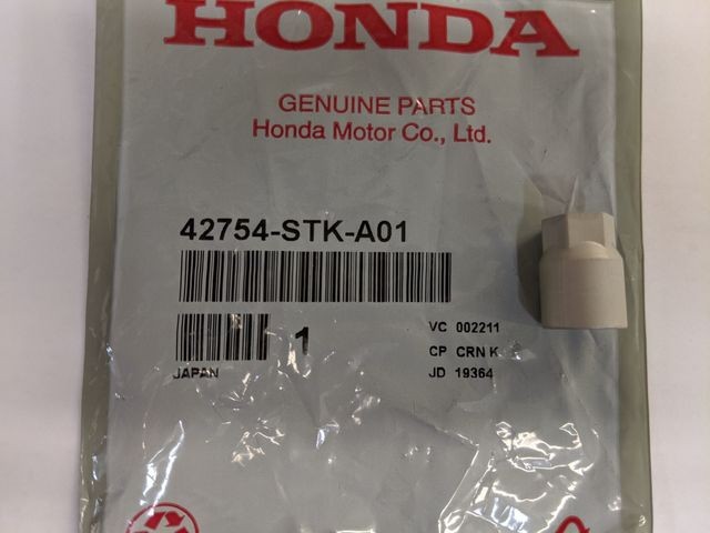 Genuine Honda Tire Pressure Monitoring System (TPMS) Sensor Nut 42754-STK-A01