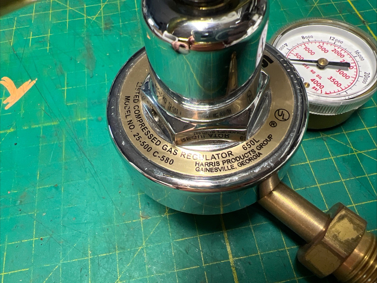 HARRIS 25-500 C-580 GAS REGULATOR