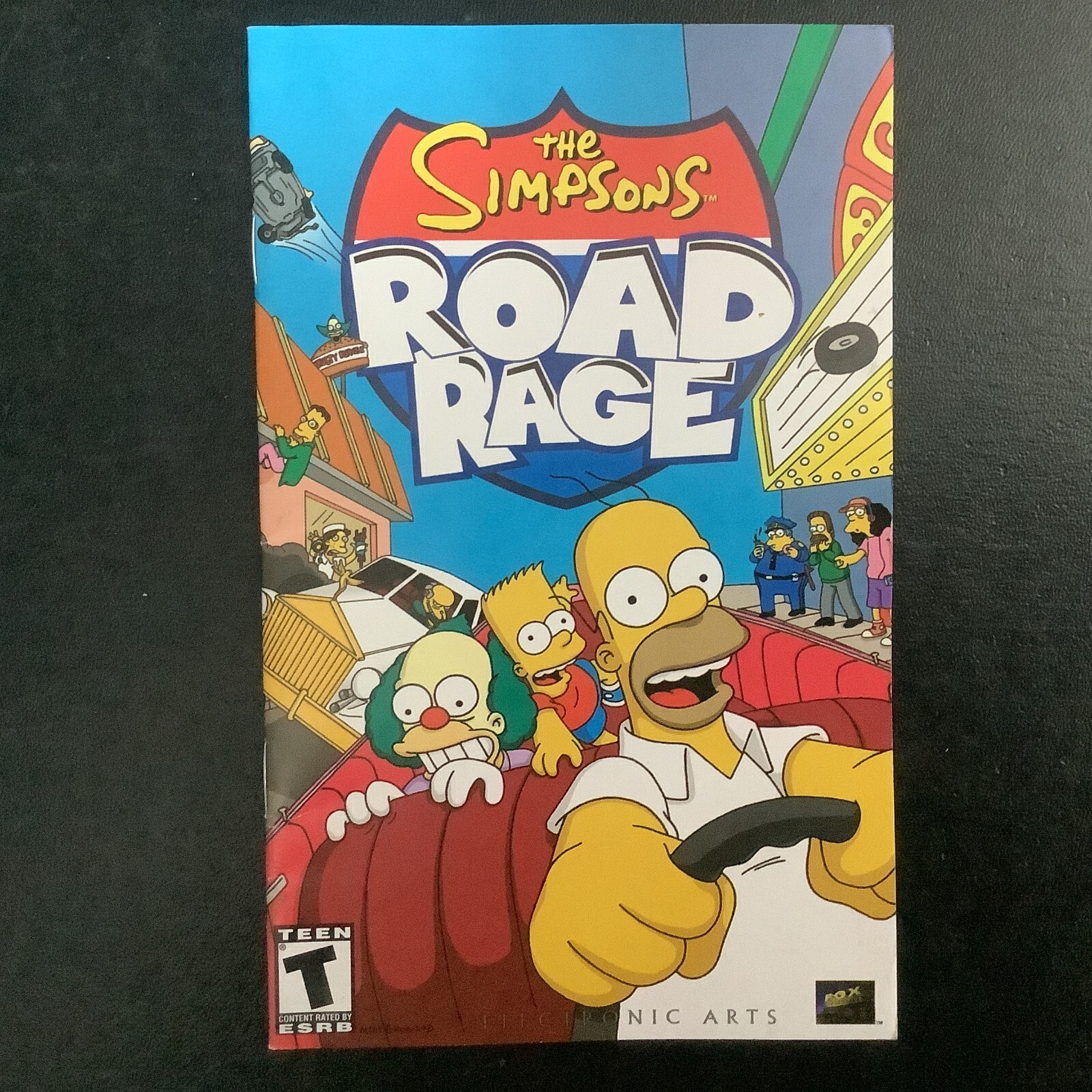 Simpsons Road Rage PS2 PlayStation 2 Instruction Manual Only