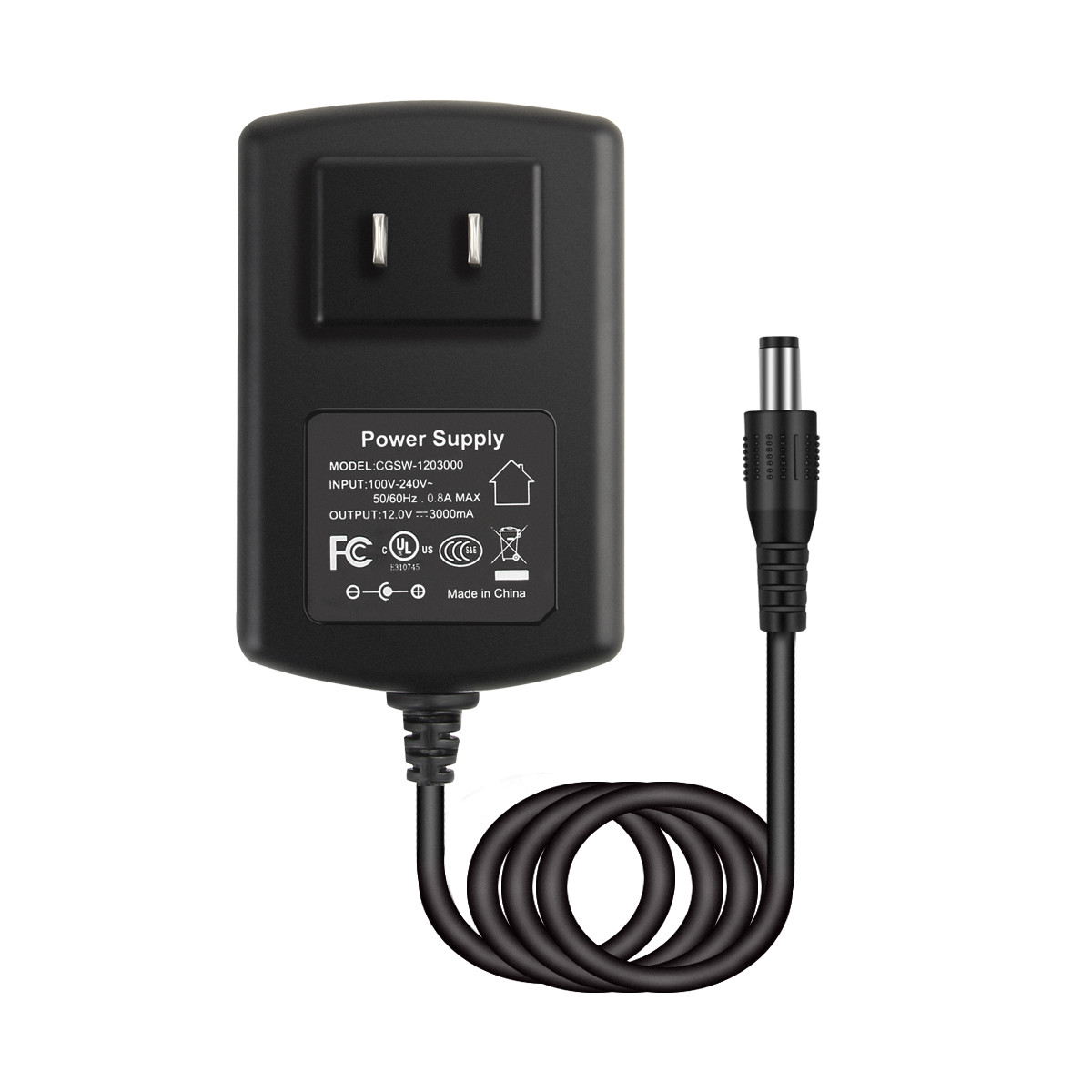 AC 110-220V to DC 12V 3A 36W Power Supply Adapter Transformer Jack 5.5mm X 2.1mm