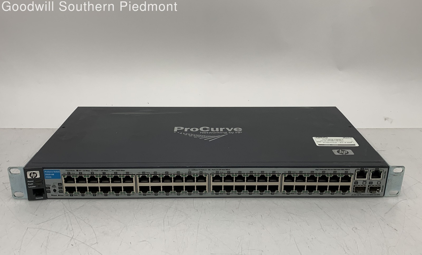 HP ProCurve 2510-48 J9020A Ethernet Switch - Tested