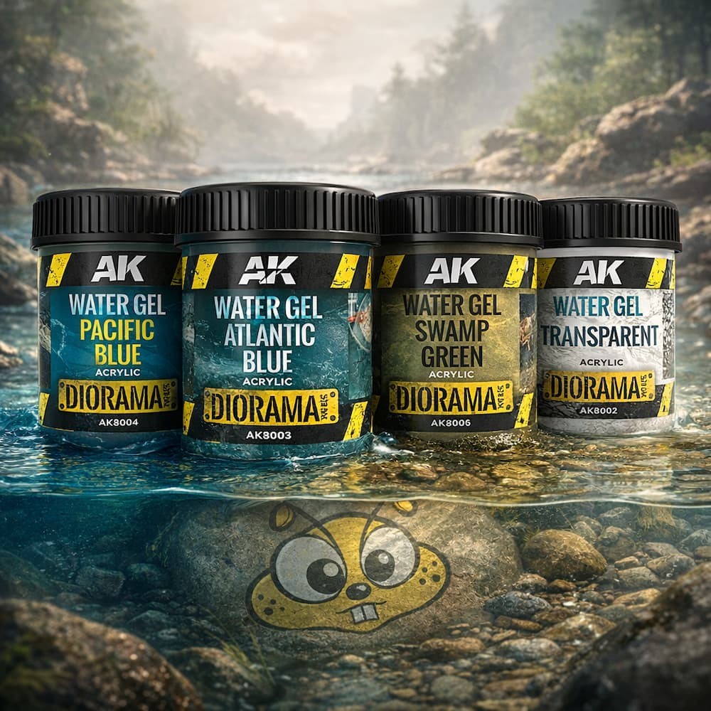 AK Interactive Water Gel Effects🍯 Model Acrylic Epoxy Resin Diorama Weathering
