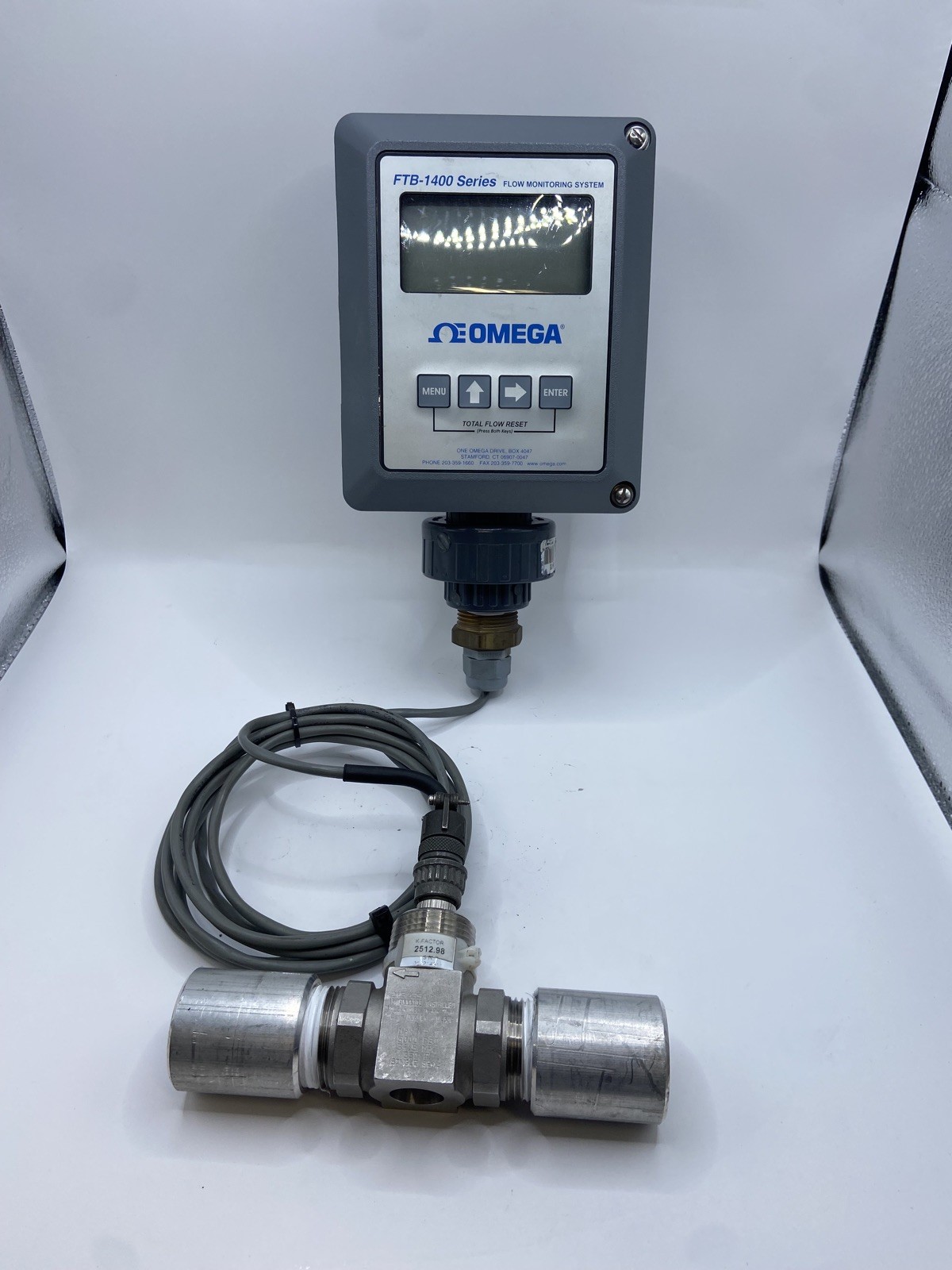 OMEGA ENGINEERING FTB-1424 / FTB1424 w/FTB-1400 flow monitor display