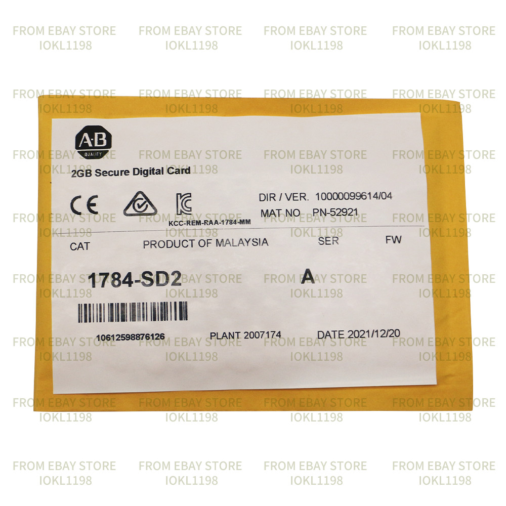 Allen Bradley 1784-SD2 — Industrial 2GB Secure Digital Card New Brand AB