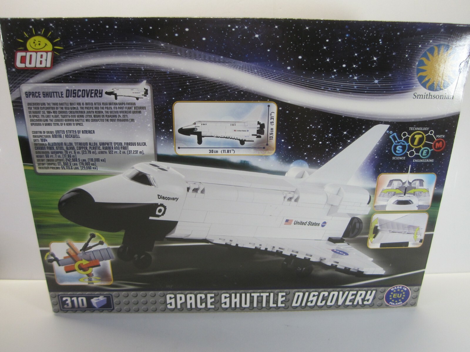 Cobi Smithsonian Space Shuttle Discovery Building Kit (Brand New)