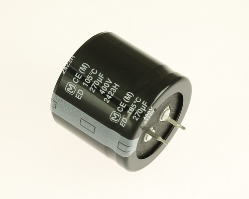 (4pcs) 270uF 400V Snap In Mount Electrolytic Capacitor Volts 270mfd 400VDC 105C