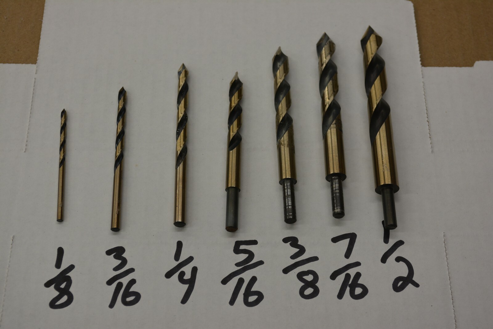 Drill Bits for Plastic acrylic sheet, plexiglass, lexan, polycarbonate, 7pc SET