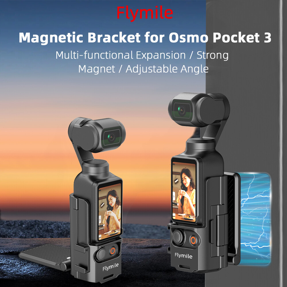 Magnetic Wall Mount Expansion Bracket for DJI Osmo Pocket 3 Camera Adjustable