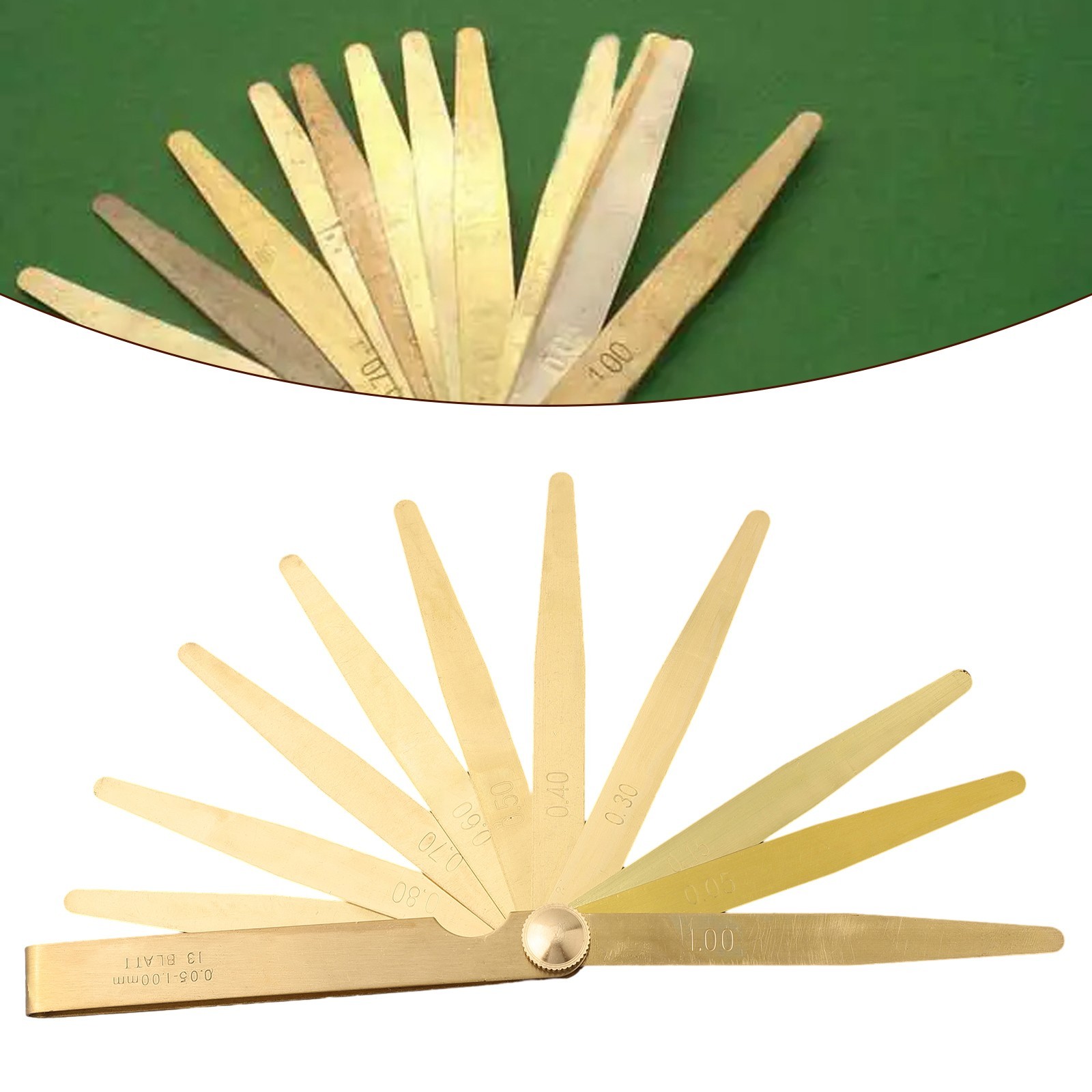 Measure Tool Feeler Gage Brass Engineers Measure Tool Suitable For Designers