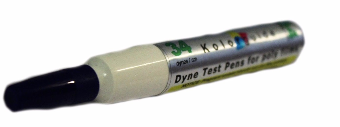 Dyne Test pens (1 doz / box) for plastic film (poly films) (34)