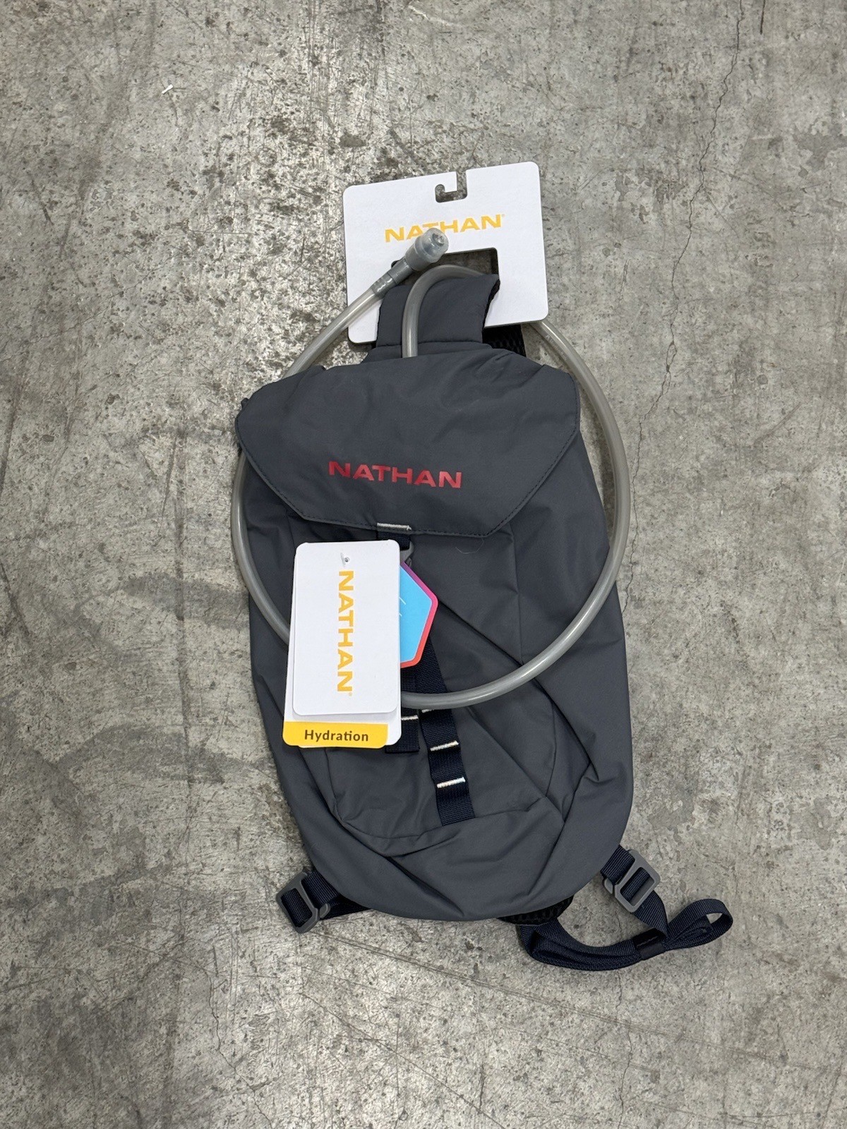 Nathan Limitless Run 6 L Hydration Sling Bag  Charcoal / Red