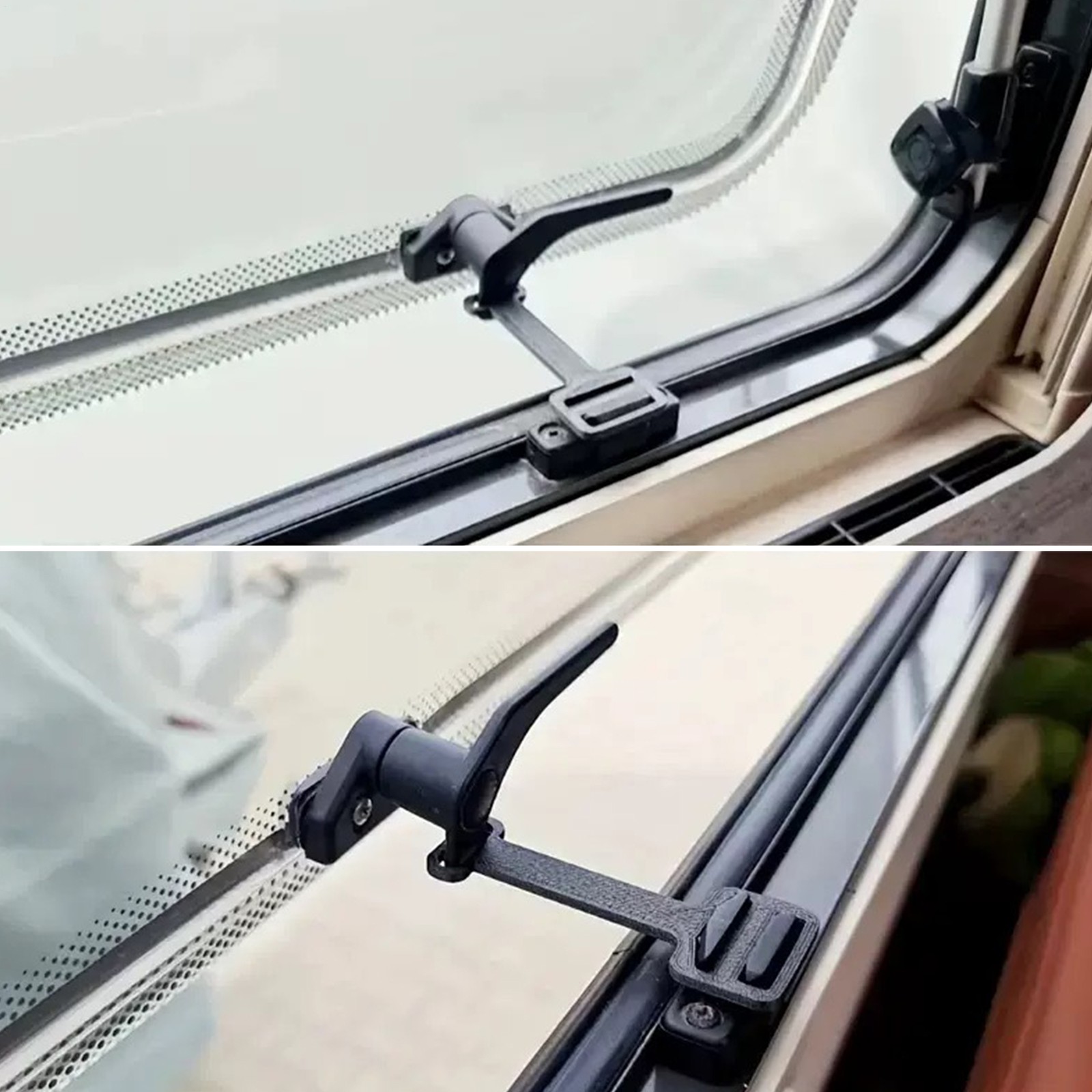 For PolyPlastic RV Window Catch 2 Pieces Restrictor Lock Tool Wheel