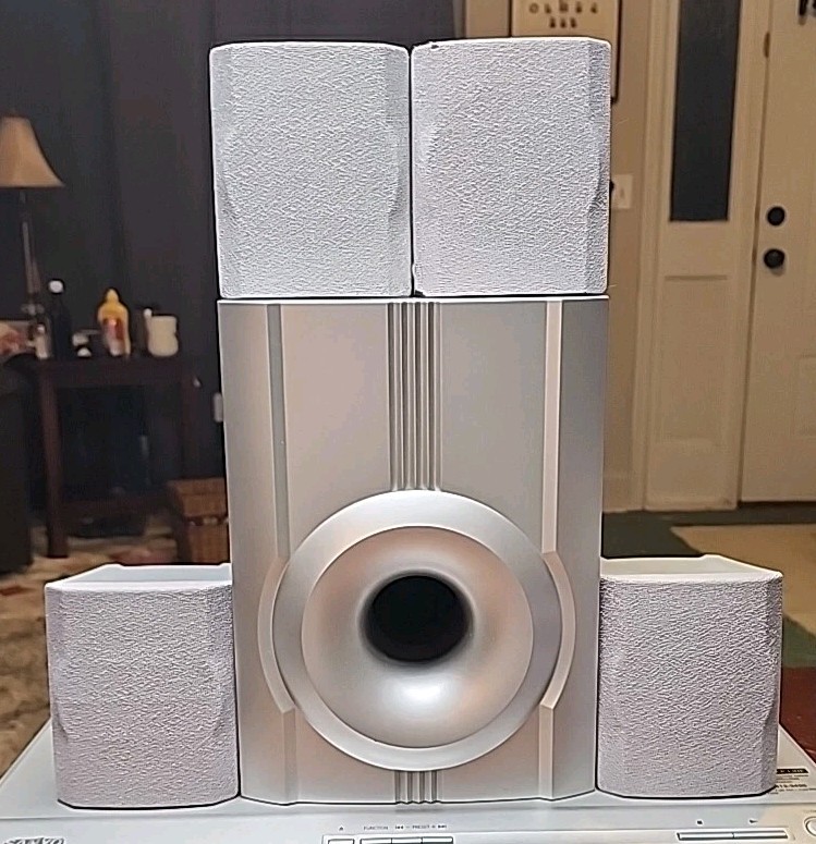 Nexxtech ESDVD100 Home Theater SUBWOOFER & 4 SATELLITE SPEAKERS ONLY TESTED