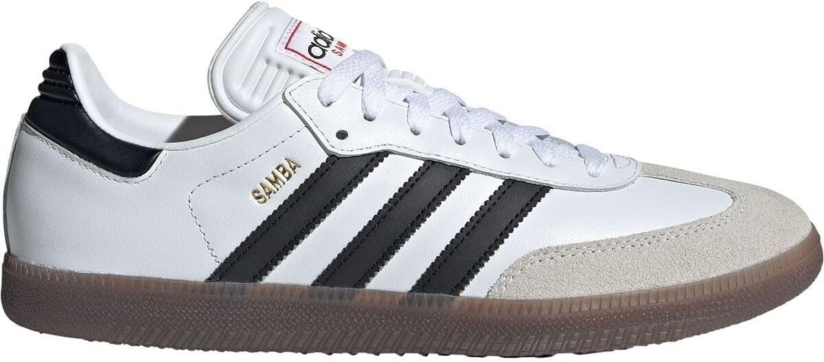adidas Unisex Samba Indoor Sneaker, White/Black/Vivid Red, 11 US Men - NEW