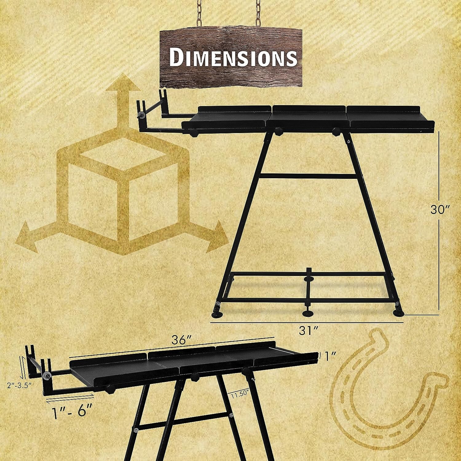 SIMOND STORE Forge Stand Compatible to All Single, Double, three burner Forge