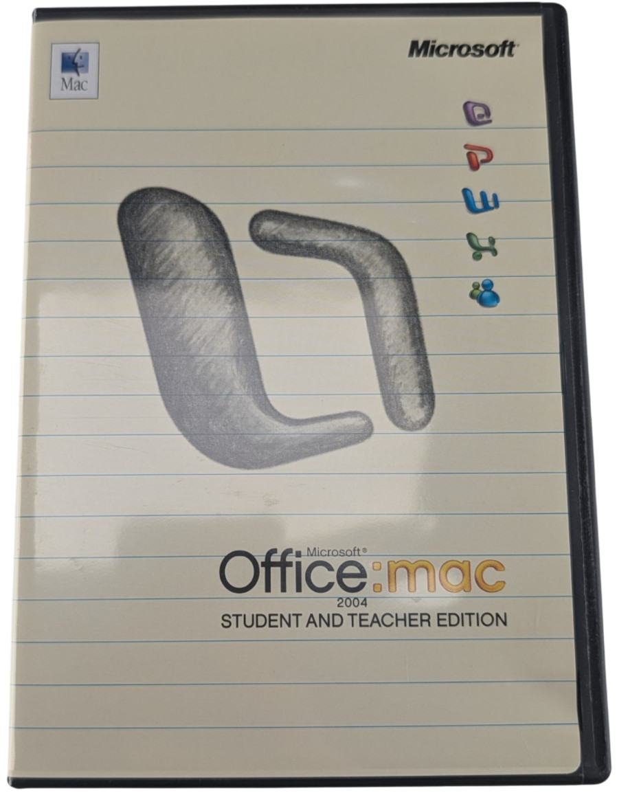Microsoft Office 2004 for Mac Student Teacher Edition 3 Keys CD Booklet