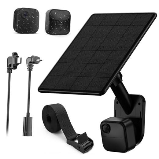 Solar Panel and Wall Mount for Blink Outdoor 4(4th Gen)/2K+/(3rd Gen) XT3 |