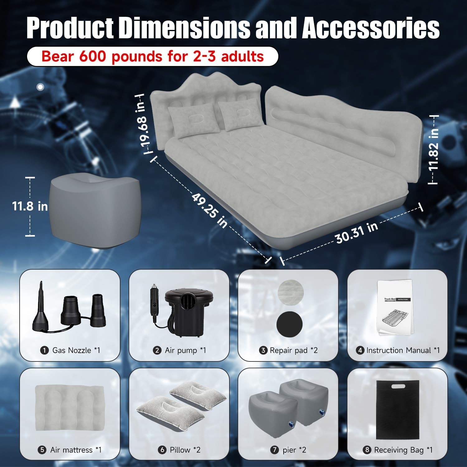 DikaSun Inflatable Car Bed