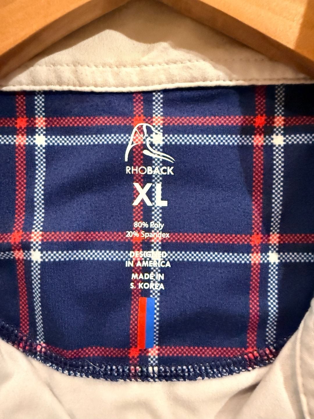 Rhoback The Old Glory Performance Quarter-Zip Pullover Size XL