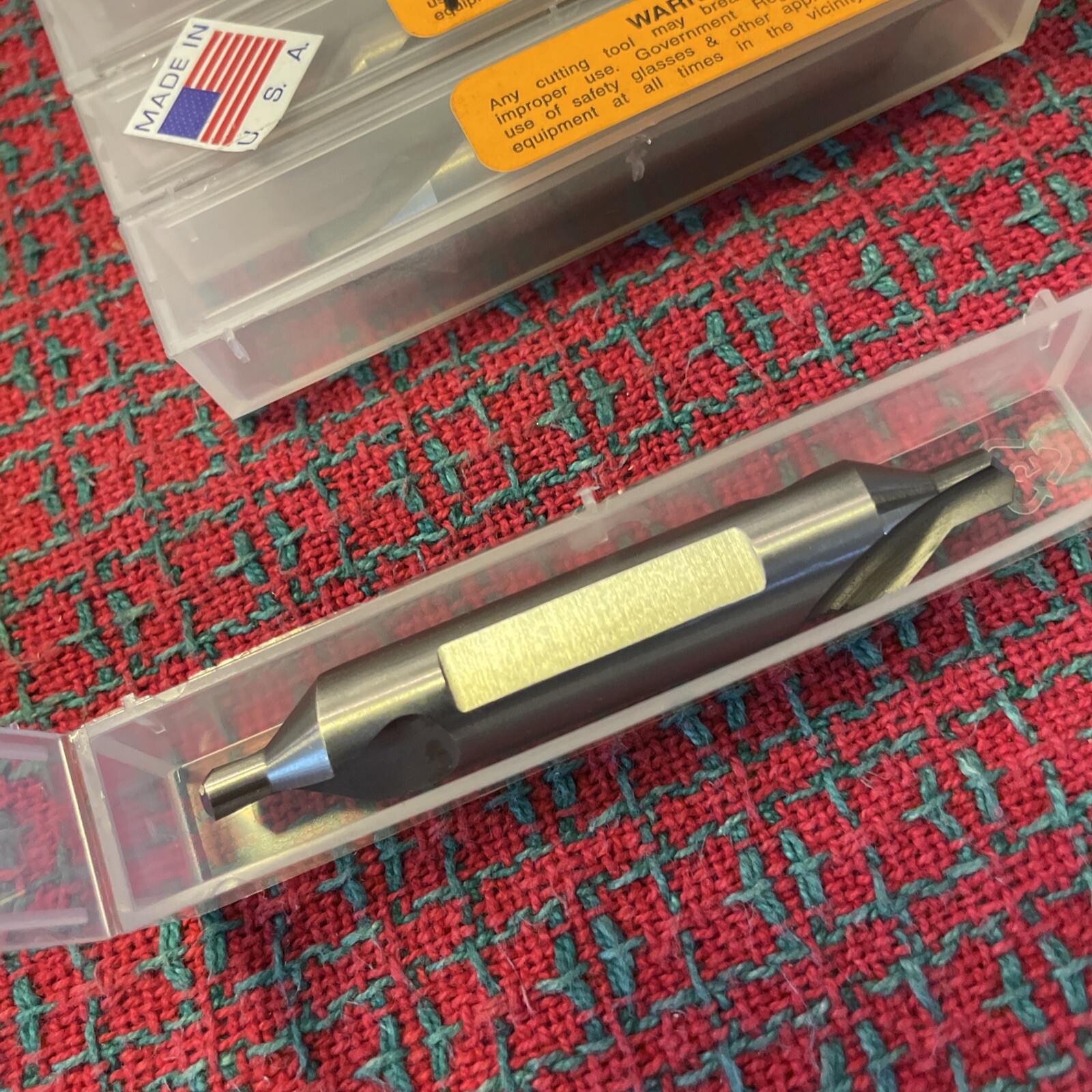 #6 Cobalt LH Center Drill/Countersink 1/2" Shank w/ Flat Link USA 🇺🇸 New