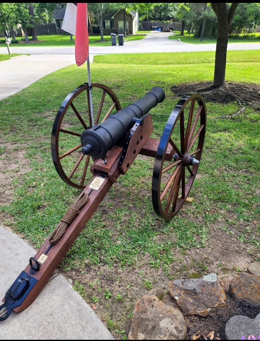 Civil war cannon, NON FIRING,  full size replica.