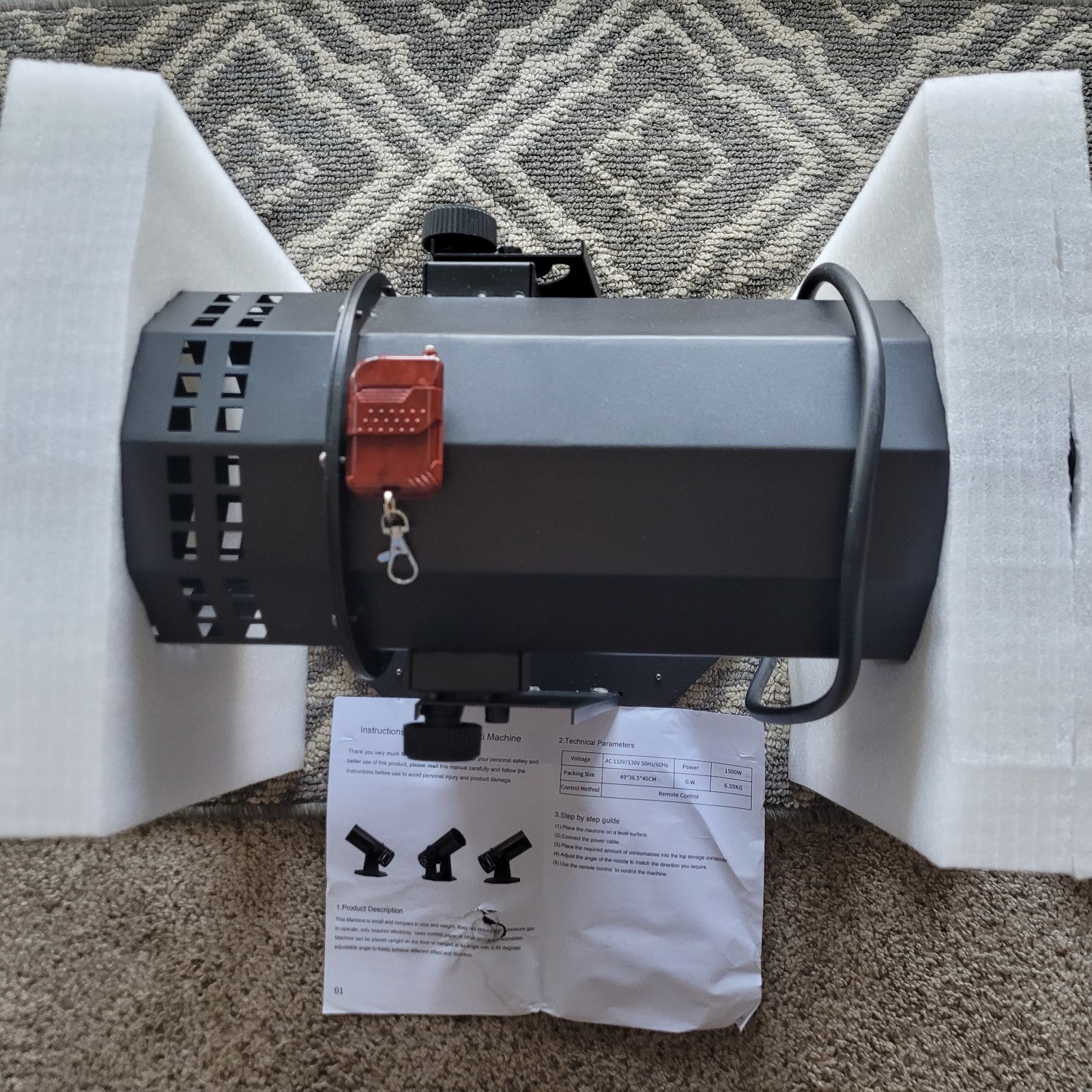 NEW Professional Electric Confetti Launcher Machine with Wireless Remote