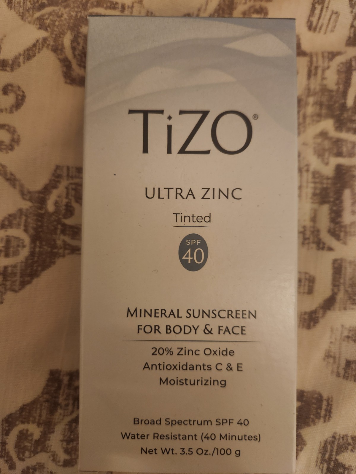 TIZO Age Defying Ultra Zinc Body & Face Sunscreen Tinted SPF 40 3.5 oz - NEW